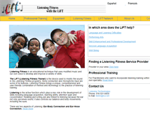 Tablet Screenshot of listeningfitness.com